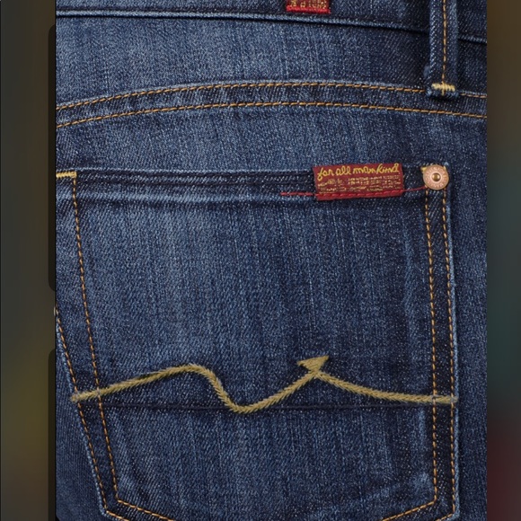 7 for all Mankind Kaylie Midnight New York Dark Slim bootcut jeans, size 31 - Picture 8 of 13